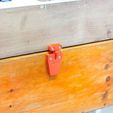 schloss-7050021.JPG Spring latch sliding door bolt lock: rubber band, metal spring, 3D printed spring