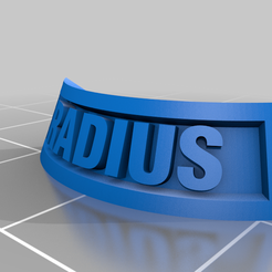 RADIUS.png Archivo STL gratuito Placas de identificación - hembras base 25mm・Objeto para descargar e imprimir en 3D