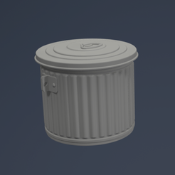 5Gals1to72.png STL file US Army Trash Can 5Gals 1/72・3D printable model to download