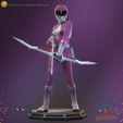 pink01.jpg 3D file Pink Ranger - Mighty Morphin Power Rangers・Model to download and 3D print