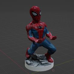 SP1.jpg Support de manette Spiderman (scan 3d)