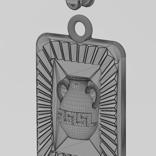 wf0.jpg 罗马瓮琢面太阳射线吊坠饰品 3D 打印模型