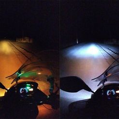 HiLow.jpg Free 3D file HS5 LED bulb adapter for Honda PCX・3D printer model to download