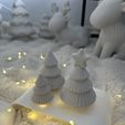 IMG_1675.jpeg Minimalist Christmas Tree Set – 4 Styles (Snowy, Snowy with Star, Ribbed, Ribbed with Star) – 3D Printable STL Files, Scalable Holiday Decor