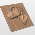 1.png Велоцираптор ЧПУ рельеф - STL 3D модель для резьбы по дереву | CNC Router цифровой файл (личное использование)