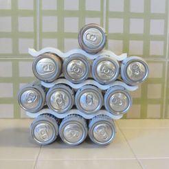 IMG_8906_display_large.jpg Бесплатный STL файл Wave can organizer・3D-печатный объект для загрузки