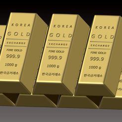 20221202_211146.jpg Archivo 3D Lingotes de oro coreanos・Design para impresora 3D para descargar, kgb08004