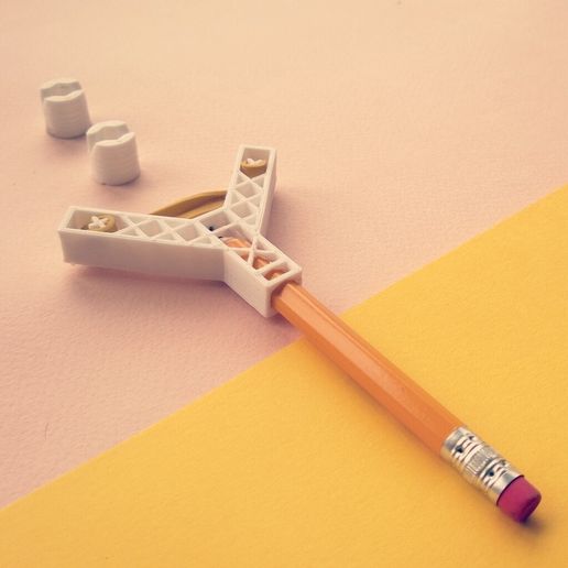Pencil Slingshot (DESKTOP TOYS II) 3D model preview