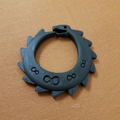 20181122_195554.jpg Archivo STL gratuito Uroboros, símbolo del infinito・Objeto para descargar e imprimir en 3D