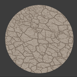 CrackedGround-01.png Бесплатный 3D файл Basic Cracked Ground (25mm Base)・План 3D-печати для скачивания