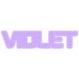 YellowVioletWhite - Violet.stl 3D MULTICOLOR LOGO/SIGN - Pokemon Violet