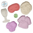 Kit_MOM.png STL file Slippers - Cookie Cutter - Fondant・3D print object to download