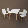 20230425_140837.jpg Dining Table and Chairs - Miniature Furniture 1/12 scale