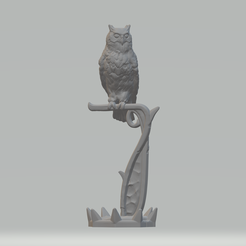 1.png Owl 3D Model 3D print model