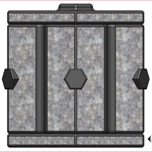5-Nuts-Sorter-and-Organizer-Closed-Right-View.jpg Trieur et organisateur d'écrous hexagonaux avec tiroirs rotatifs