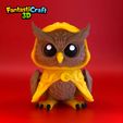 IMG_8045.jpeg FANTASTICRAFT3D - Mystic Owl flexi- Fantasy, Mystical, Wizard, D&D