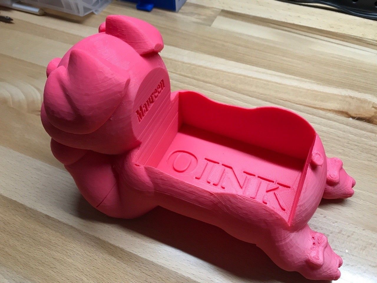 Piggie Oink.jpg Download free STL file Piggie Soap Dish • 3D print design, Pie_Otter