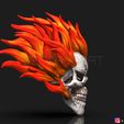 001f.jpg Ghost Rider mask -Agents of SHIELD - Marvel comics 3D print model