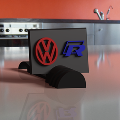 PHOTO.PNG Golf R and Volkswagen logo