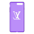 CoverLV.stl Cover iPhone 7/8 Plus with logo LV sottration