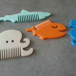 index.jpg Free STL file Fantasy combs ocean - Fantasy combs ocean・3D printing idea to download