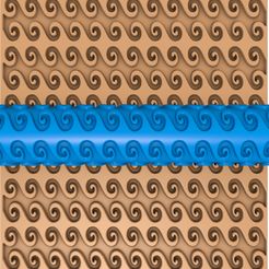52222.jpg Fichier 3D Rouleau d'argile à motifs grecs / rouleau de poterie / rouleau d'argile à motifs aztèques / imprimeur de motifs ethniques・Design pour imprimante 3D à télécharger
