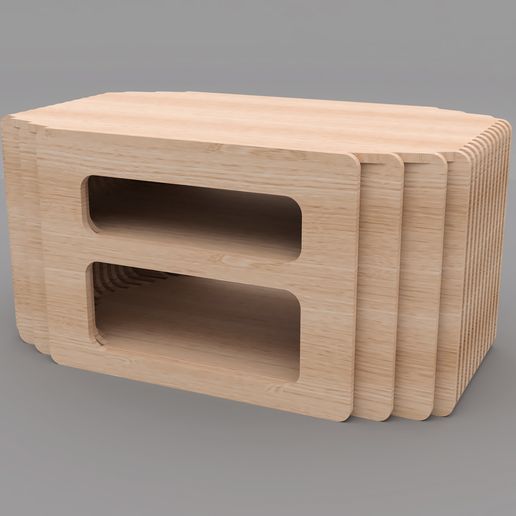 5.jpg Coffee Table with Storage, CNC/Laser Cut, STL/OBJ/STEP/DXF/SVG