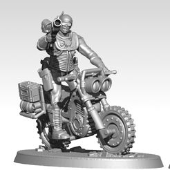 rendu_8-Copie.jpg 3D file armed biker・3D printing design to download