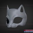 Persona_5_Panther_Mask_3d_print_model_06.jpg Persona 5 Panther Mask - Anime Cosplay Mask - Halloween Costume