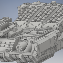 Overweaponed-Clan-Tank.png Free STL file Mars Assault Vehicle for BattleTech・3D print object to download