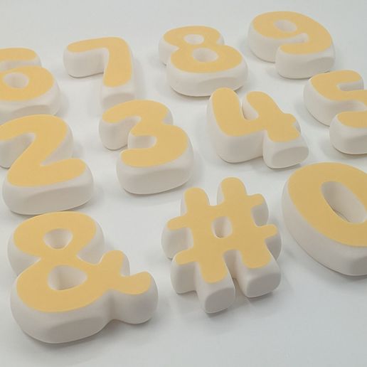 Numbers-2000x2000.jpg Jarrones con números - Colección de jarrones con números (0-9 - & - #)