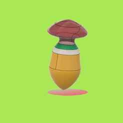 mushroom2.png Download free STL file mushroom buttplug • 3D printing object, monsterpiece