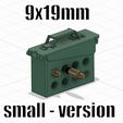9mm_Small.jpg Ammo Box Key Hanger (Print-in-place)