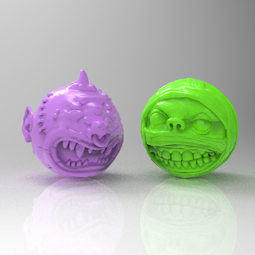 🌬️ MADBALLS DUST BRAIN - Mummy Mad Balls・ STL File for