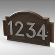 Untitled 179.jpg Archivo STL Placa de pared para direcciones con números personalizados・Idea de impresión 3D para descargar, Trikonics
