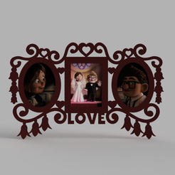 love-photo-frame-1.png Fichier STL cadre photo amour・Design imprimable en 3D à télécharger