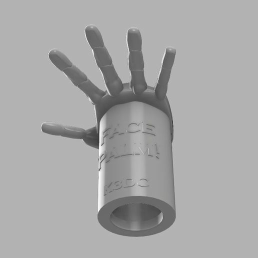 Face Palm 12 oz Cup Holder 3D model