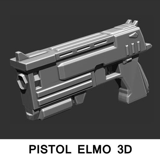 🔫 TOYS FIGURE PROP WEAPON PISTOL ELMO3D・ STL File for 3D printing・Cults