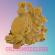 2.png Hares 3D MODEL STL FILE FOR CNC ROUTER LASER & 3D PRINTER