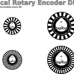 tical Rotary Encoder Dis quadrature encoding. Licence: GPL Fichier 3D gratuit Optical Rotary Encoder Discs v0.9・Modèle pour impression 3D à télécharger, ERik