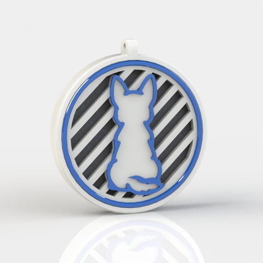 piesek-T.jpg Modular Scent Diffuser Keychain / Car Air Freshener - Dog