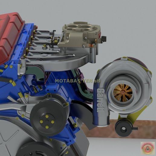 🌆 CHRYSLER SLANT SIX TURBO INTERCOOLER- ENGINE・ STL File for 3D ...