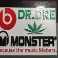 IMG_20220311_170044.jpg Файл STL Логотип Monster Beats Dr.Dre・Шаблон для 3D-печати для загрузки