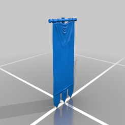 banner.png Free STL file Space marine banner・3D print design to download
