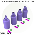 2.png Файл 3D MICRO POLYMER CLAY CUTTER/Лист 4 размера/EULITEC.COM・Шаблон для загрузки и 3D-печати