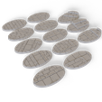 90mm-x-52mm-Oval-3.png 90mm x 52mm Oval Scenic Wargaming Bases - Stone Bricks & Slabs
