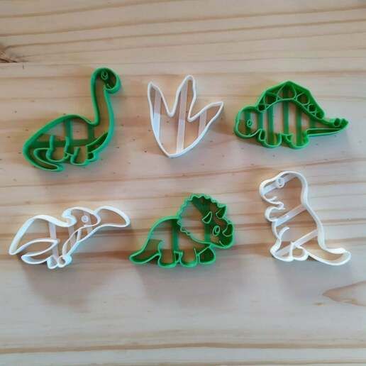 Dinosaurs Cookie Cutter 3D model