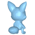 model-2.png Cute baby fox low poly
