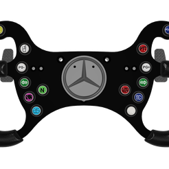 Mercedes-AMG-GT3-front.png Fichier STL gratuit Volant AMG GT3/GT4 DIY・Modèle à télécharger et à imprimer en 3D