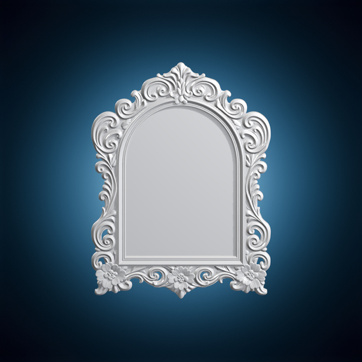 Ornate Mirror Frame 3D Print Model